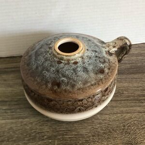 Vtg Beauceware Pottery Oil Lamp Base